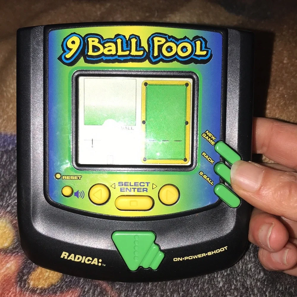9 ball pool handheld console by Radica video game vintage